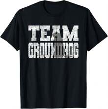 Fashion Groundhog Day T-Shirt For Women Classic Soft Birthday Gifts T-Shirts - 黑色 - 查看 1