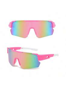 1 Pair Of Youth Outdoor Bicycle Windproof Glasses, Boys And Girls Cycling Fashion Decorative Glasses, Outdoor Sports Decorative Ordinary Glasses (With Glasses Case)