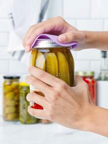 1pc/5pcs Jar Opener Gripper Pads, Silicone Jar Grippers, Can Opening Assist Pads, Silicone Bottle Opener, Can Opener, Lider, Clamp Pads, Multi-Function Jar Opener - Multicolor - View 3