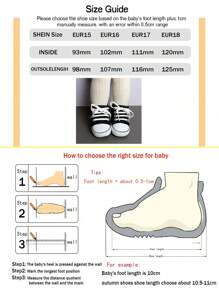 1 par de zapatos deportivos transpirables de suela blanda y de moda para bebés y niños pequeños, unisex - Azul Marino - Ver 10