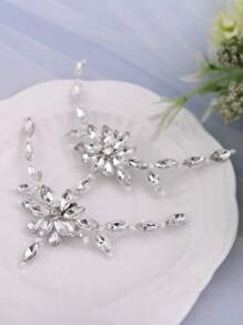2 piezas/par de Clips con Rhinestones para zapatos, decoración desmontable DIY para tacones altos de boda y novia