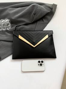 New Large Capacity Casual Clutch Wallet, Women Fashion Retro Envelope Handbag