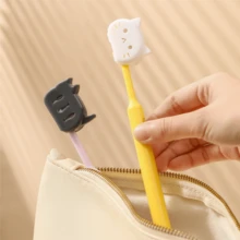 40 chiếc nắp bảo vệ đầu bàn chải đánh răng du lịch cho mèo con, nắp bảo vệ bàn chải đánh răng, hộp đựng bàn chải, kẹp nhựa di động dùng cho gia đình, du lịch, cắm trại, phòng tắm, trường học, công việc - Nhiều màu - Xem 8