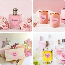 Sanrio Label Pink Heart Sticker 2.54cm Heart Code Shape Paper Label Valentine's Day Wedding Anniversary Invitation Letter Envelope Cute Stickers Water Bottle Packaging - Multicolor - View 6