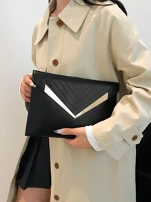 New Large Capacity Casual Clutch Wallet, Women Fashion Retro Envelope Handbag