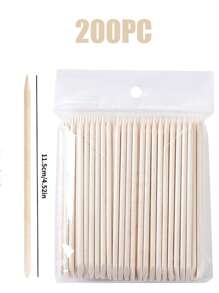 10/50/100/200/500/2000 Stücke 114mm/4,49" Orangenholzstäbchen für Nagelhautentferner & Nagelreinigung, geeignet für Nagelstudios & DIY Nagelkunst, Nagelbedarf, Nagelwerkzeuge, Nagelkunst Werkzeuge, Schulbedarf, Nägel, Nagelwerkzeuge für Aufklebe-Nägel