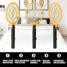 1 pieza Raqueta Eléctrica Mata Mosquitos Y Moscas Recargable Con Luz Led - Tipo de Enchufe A USA (110-127V) - Ver 6