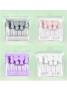 CALINNL 1 件/7 件旅行瓶容器、可再填充瓶套装（带洗漱包）、空液体容器、防漏液体分配瓶、随身携带化妆包、面霜罐、飞机旅行配件、旅行瓶套装、防漏便携式洗漱用品容器套装、透明 PP 航空尺寸化妆品容器（用于乳液、洗发水、面霜、肥皂，带便携包）、旅行瓶套装泵乳液瓶学校学校用品假日露营假期迷你香水女士香水香水海滩旅行必需品旅行必备品暑期学校配件返校用品返校用品