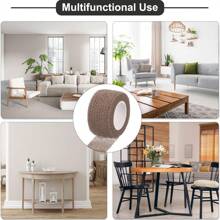 8pcs Chair Leg Pads, Anti-Static Chair Feet Pads, Non-Slip Furniture Leg Protectors, Floor Protectors; 8pcs Pot Handle Covers, Heat Resistant Pot Holder Sleeves, Self-Adhesive Heat Insulation Wraps