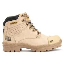 Bota Coturno Masculino Em Couro Legítimo Alta Qualidade Caterpillar Adventure bota branca