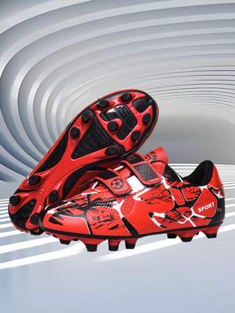 1 双儿童足球鞋，PU 防滑钉，专业日常运动，四季皆宜