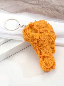 Llavero de accesorio con dije de bolas de pollo frito para bolsos, monedero, fiesta, Navidad, Día de San Valentín - un regalo ideal para adolescentes y estiloso