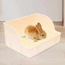 Rabbit Litter Box Pee Pan Tray Pet Toilet Corner Toilet Box Litter Pan Bunny Trainer Small Animals Chinchillas Rats