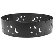 Big Sky 36-Inch Fire Ring - Heavy-Duty 0.6mm Thick Steel Metal Rim - For Patio And Backyard Use - Black - View 5