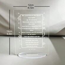 1 pezzo Supporto espositivo personalizzato in acrilico con foto e testo, include forme rotonde, rettangolari, quadrate, a cuore, con base, forniture di alta qualità per matrimoni, San Valentino, coppie, Festa del Papà, foto di animali domestici, numero del tavolo del matrimonio, menu del tavolo del ristorante, multifunzionale, anti-muffa, decorativo, riutilizzabile, raffinato, elegante, di alta qualità, adorabile, moderno, personalizzato, unico, per anniversari, per compleanni, per festa della casa, per laurea, cucina, sala da pranzo, camera da letto, ufficio, soggiorno, casa, giardino, sala da tè
