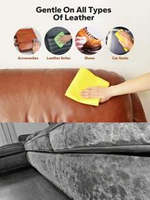 Leather Cleaner - For Furniture, Bags, Sofas, Car Seats. It Can Restore The Original Color And Texture Of Leather, Making Leather Products Look Like New, While Enhancing The Appearance Of Leather.