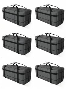 1pc Large Moving Bags With Zippers & Carrying Handles, Heavy-Duty Non-Woven Storage Container, Space Saving Moving Storage And Organization For Bedroom, Home, Closet, Wardrobe, Travel Accessories,Spacious & Portable Heavy-Duty Storage Bag With Zipper And Handles - Ideal For Home, Travel & Closet Organization Bag For School School Accessories School Stuff