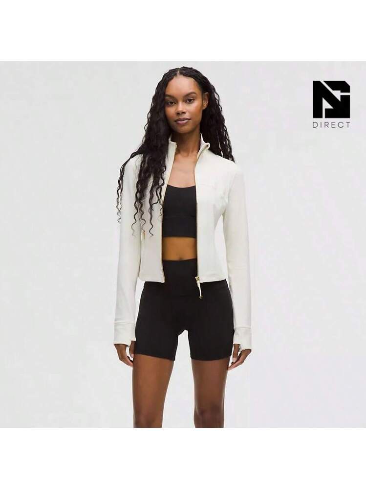 Lululemon Define Cropped Jacket Nulu-For Yoga Gym Running-Sweat