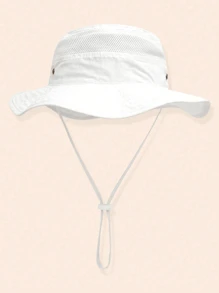 1 件儿童透气网眼太阳帽，夏季户外防紫外线渔夫帽 - 兒童帽 - 查看 4