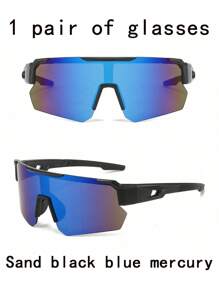 1 Pair Of Youth Outdoor Bicycle Windproof Glasses, Boys And Girls Cycling Fashion Decorative Glasses, Outdoor Sports Decorative Ordinary Glasses (With Glasses Case)