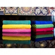 Kit até 10 Pano de Microfibra 35x55cm Limpa Carro Vidro Prato Pia Limpeza Flanela Multiuso