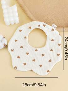 6 pañuelos baberos de gasa para bebé con diseño de pétalo anti-sucio, baberos para babeo de bebés recién nacidos