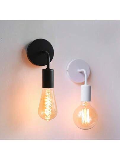 Nordic Moderne Wand Lamp Iron Zwart E27 Indoor Lighting Bedside Bedroom Bathroom Sconce Verlichting Fixture Industrial