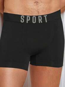 Kit 5 Imported Men's Seamless Boxer Briefs, No Brand, SPORT Short Box
