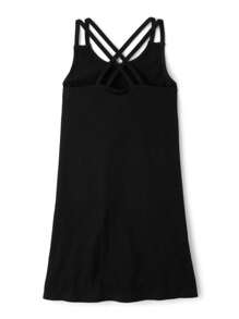 The Children's PLACE Tween Girls Good Days Cross Strap Cover Up Black - 黑色 - 查看 3