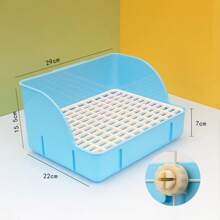 Rabbit Litter Box Pee Pan Tray Pet Toilet Corner Toilet Box Litter Pan Bunny Trainer Small Animals Chinchillas Rats