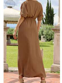 JOPHY & CO. Abito Vestito Lungo Casual con Scollo a V cod 7196