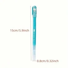 1 Box 9PCS Quick-Drying Gel Ink Pens, Medium Tip (0.5mm), 9 Colors, Plastic Material, Ideal For Drawing And Journaling