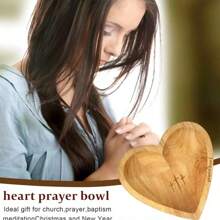 Christian, Prayer Dough Bowl, Prayer Bowls For Women, Prayer Bowl Dough Bowl Cross For Religious Home Decor And Devotional Gifts (Brown)