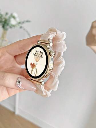 1 pieza Banda elástica para el cabello de mujer compatible con correa para reloj Galaxy Watch 7/6/5/4 de 40mm, 44mm, 47mm, 46mm, 41mm, Galaxy Watch 5 Pro de 45mm, Galaxy Active 2, Galaxy Watch 3, con compatibilidad de 18/20/22mm para relojes HW 5/4/3/2/1 y GT5/4/3/2/1