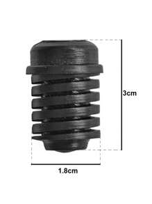 2 Topes Hules Antimpactos Para Cofre Compatibles Con Chevy Monza - Negro - Ver 2