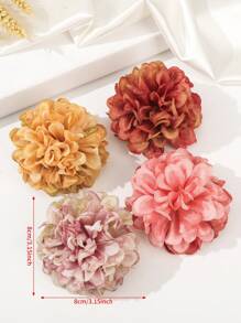 1pc Bohemian Style Artificial Flower Hair Clip, Suitable For Travel, Photo Shooting, And Outfit Matching