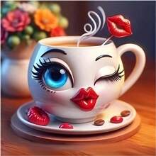 1 pièce Peinture diamant 5D 40*40cm / 15,7 po X 15,7 po, comprend une tasse de couleur, artisanat d'art de diamant DIY, cadeau de surprise fait à la main - Multicolore - Voir 8