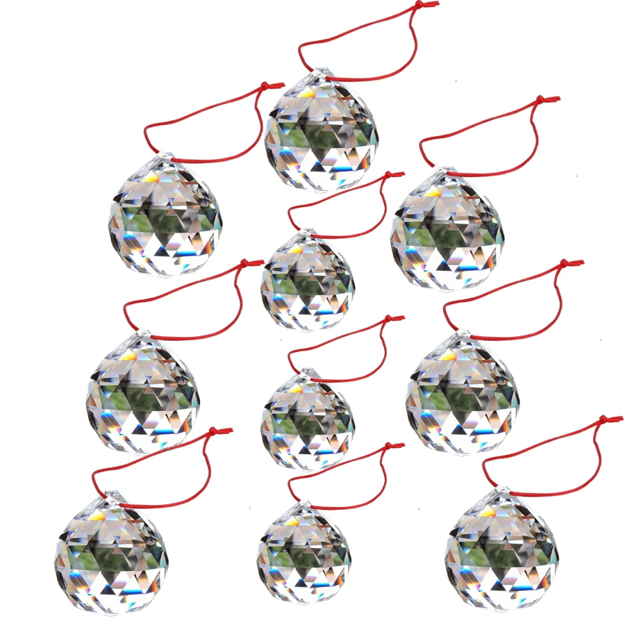 10 unidades Feng shui Cristal K9 Legitimo Semipreciosa Redonda Lapidado - Cristal feng shui - Visão 1