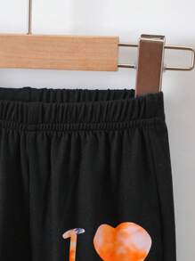 2 件婴幼儿蜡染印花压花设计圆领长袖运动衫和休闲裤套装