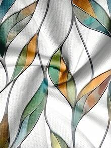 男士夏季休闲度假全印花无袖背心和短裤套装 - 彩色 - 查看 7