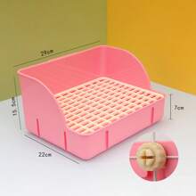 Rabbit Litter Box Pee Pan Tray Pet Toilet Corner Toilet Box Litter Pan Bunny Trainer Small Animals Chinchillas Rats