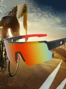 1 Pair Of Youth Outdoor Bicycle Windproof Glasses, Boys And Girls Cycling Fashion Decorative Glasses, Outdoor Sports Decorative Ordinary Glasses (With Glasses Case)