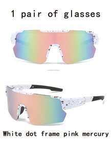 1 Pair Of Youth Outdoor Bicycle Windproof Glasses, Boys And Girls Cycling Fashion Decorative Glasses, Outdoor Sports Decorative Ordinary Glasses (With Glasses Case)