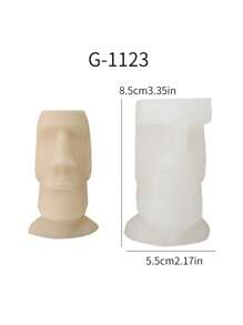 1pc Nordic Abstract Candle Mold DIY Creative Handmade Soap, Aroma Stone Silicone Mold