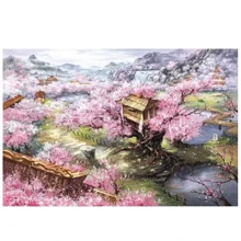 1 Box Architectural Landscape Pattern 1000pcs Jigsaw Puzzle, 50 * 70cm / 19.7 * 27.6 Inches, Puzzle Craft, Mosaic Decor Wall Art, Suitable For Beginners, Large Art Decoration, Suitable For Home, Living Room, Office Decor, Mother's Day, New Year, Easter Gift