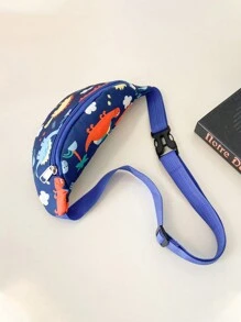 Bolso de cintura/bandolera/pecho con estampado de dibujos animados lindos para niños, de uso informal