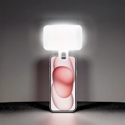 Portable Selfie Fill Light With Clip, Suitable For Phone Camera, Video Conference LED Fill Light, 3 Lighting Modes, Rechargeable, Portable, Applicable For Laptop/Phone/Tablet/Zoom Call/Makeup, Suitable For Selfie And Live Streaming, Portable Fill Light