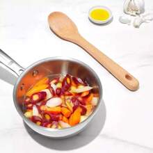 Set de 3 utensilios de cocina de madera de bambú, - Camel - Ver 4