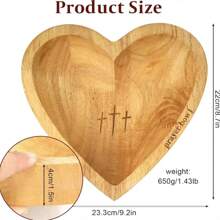 Christian, Prayer Dough Bowl, Prayer Bowls For Women, Prayer Bowl Dough Bowl Cross For Religious Home Decor And Devotional Gifts (Brown)