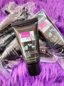 Cristal Glue Pegamento para Cristales de Uñas decoraciones de secado en lámpara UV LED FANTASY NAILS - Gris - Ver 8